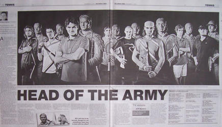 The Sunday Times in London gave the story a two-page spread - a great coup according to the ATP
