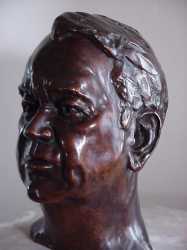 George Warburton by portrait sculptor Laury Dizengremel - click for larger view